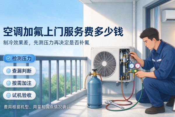空调加氟上门服务费多少钱