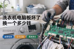 洗衣机电脑板坏了换一个多少钱？费用与