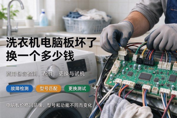 洗衣机电脑板坏了换一个多少钱